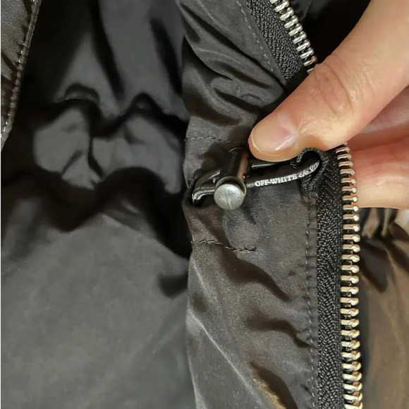 Off-White Kids Diag zip-up puffer jacket - Picture 10 of 16